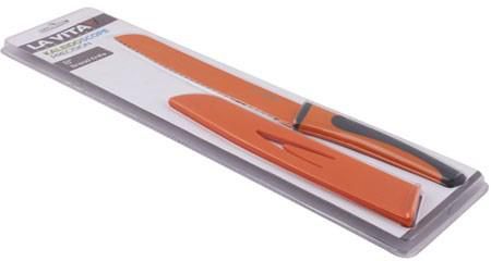 La Vita - 8inch orange bread knife 20cm - Kaleido scope