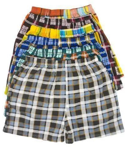 Fashion Checked Soft Cotton Boxers - Assorted (6 Pack)+free Gift