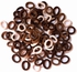 Taha Offer Small Elastic Hair Ties Color Multi Brown 20 Pieces