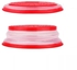 Light Strainer, Food Cover And Dish In One Tool - Silicone - 1 Piece - Red