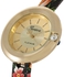 Geneva Platinum Women's Gold Dial Resin Band Watch - UMB-4786-5