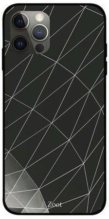 Abstract Printed Case Cover -for Apple iPhone 12 Pro Black/White Black/White