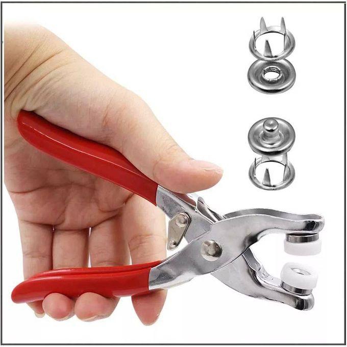 Tools For Installing Clothes Presses+ Snaps And Pliers+ 100 Snap Rings