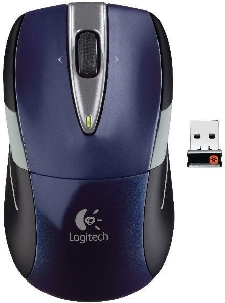 Logitech M525 Wireless Mouse - Black/Blue