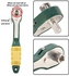 Kokobuy Yellow & Green Adjustable Wrench Spanner Metal Tool Kit Fast Ratchet Wrench