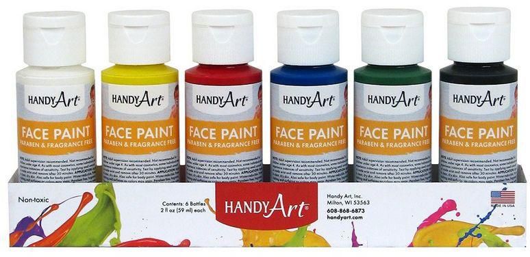 Handy Art Primary Face Paint Kit, 2-Ounce, Assorted
