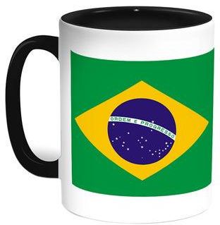 Brazil Printed Coffee Mug Black/White