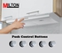 Milton Cooker Hood Built-in Classic Hood Full Stainless Steel Push Button Control 3 Spin Motor Alm Filter Led Light Carbon Filter Silver Color Size (90 x 60) cm Model - 7501INOX90-1 Year Warranty.