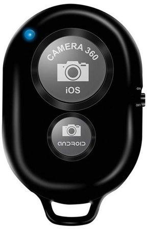 جهاز تحكم عن بعد لاسلكي يعمل بالبلوتوث لالتقاط صور السيلفي للكاميرا للهواتف الذكية أسود