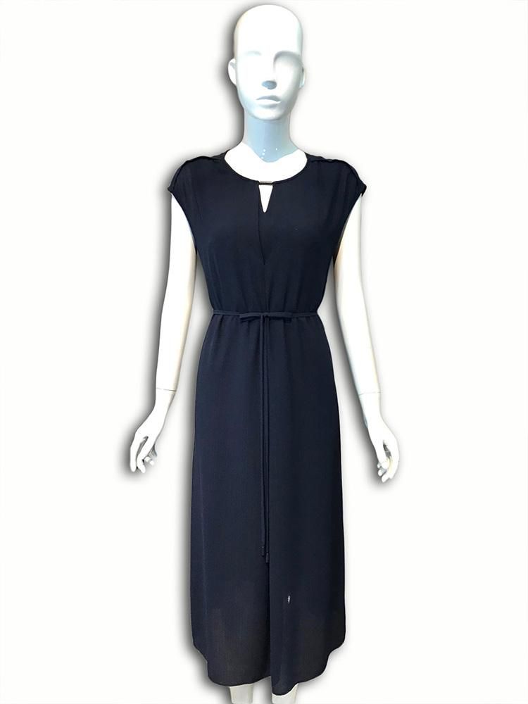 Twescollection Midi Tunic Dress with Cap Sleeves - 2 Sizes (Dark Blue)