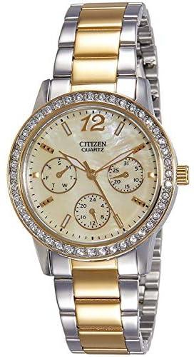 Citizen Women's Mother of Pearl Dial Stainless Steel Band Watch [ED8094-52N]