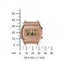Casio B640WC Unisex Digital Gold Dial Stainless Steel Band Watch