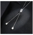 Elegant Long Tassel Pattern Pearl Drop Fashion Necklace