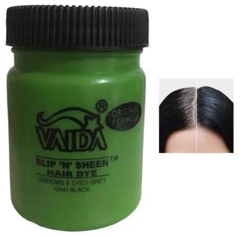 Vaida Turns Grey Hair Black Slip ‘N’ Sheen Hair Dye Pomade