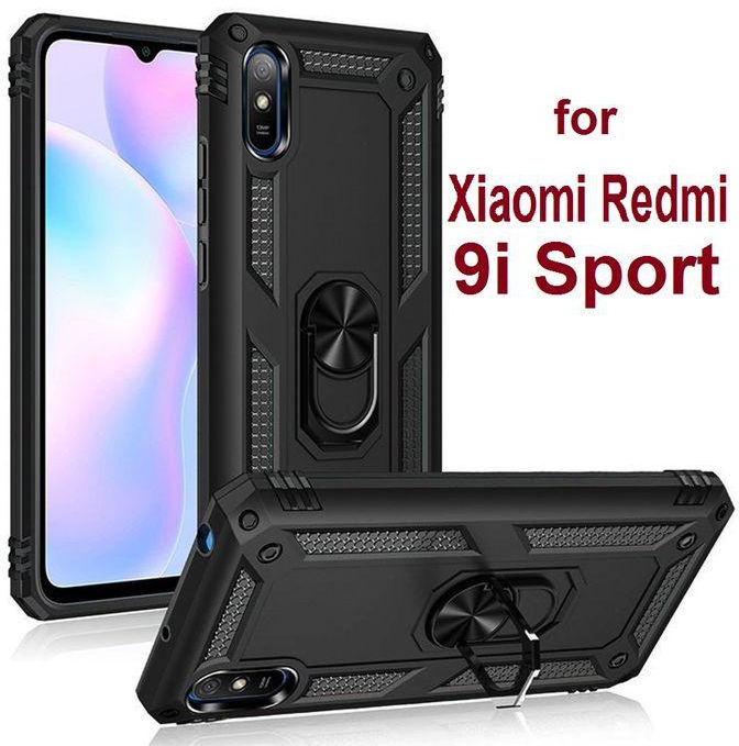 Xiaomi Redmi 9i Sport - ShockProof Case (Pouch) With Magnetic Ring Holder/Stand