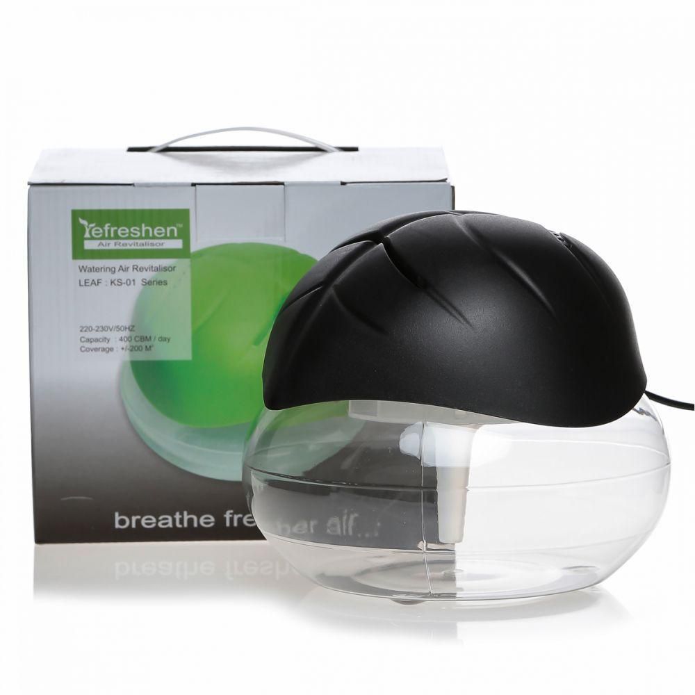 Leaf Shape Electrical Water Air Refresher Air Purifier Air Revitalizer Air Humidifier, Black