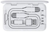JSAUX Mini Digital Storage Box, Includes 100W USB C TO USB C Cable/USB C Female - Lightning USB Male/USB C Female to USB A Male - White