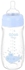 Wee Baby 141 Heat Resistant Glass Feeding Bottle with Wide Teat, 280 ml - Baby Blue