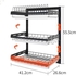 3 Tier Wall Mounted Dish Drainer Dish Drainer Rack Holder