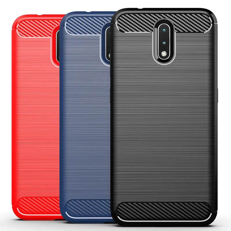 In stock for Nokia 2.3 Casing Carbon Fiber Soft TPU Back Cover
