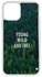 Protective Case Cover For Apple iPhone 13 Pro Empowering Quote With Forest Background Multicolour