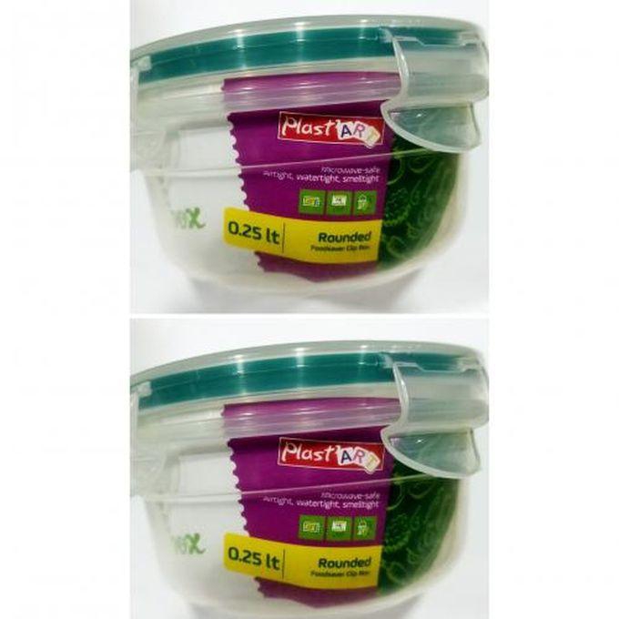 Plast'Art Food Storage Containers 0.25 Lt Set Of 2 Pieces