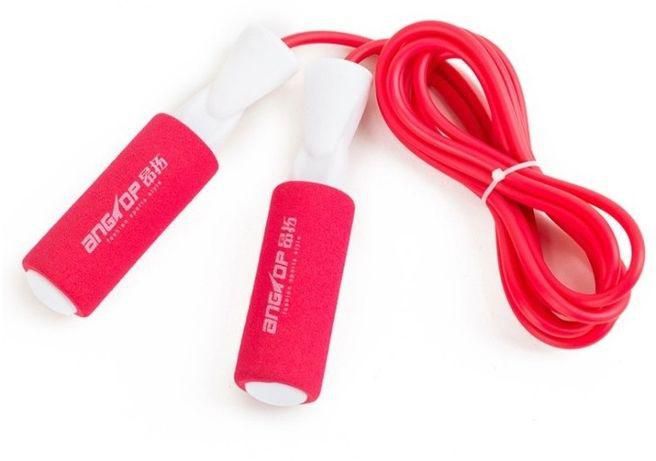 AngTop AT0620 - Adjustable Jump Rope With Bearing - Red/White