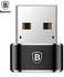 Baseus Mini Male USB To Female Type-C Converter Adapter - BLACK