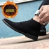 Fashion Men Chelsea Boots Fashion Men's Suede Leather Ankle Plus Velvet Boots-Black