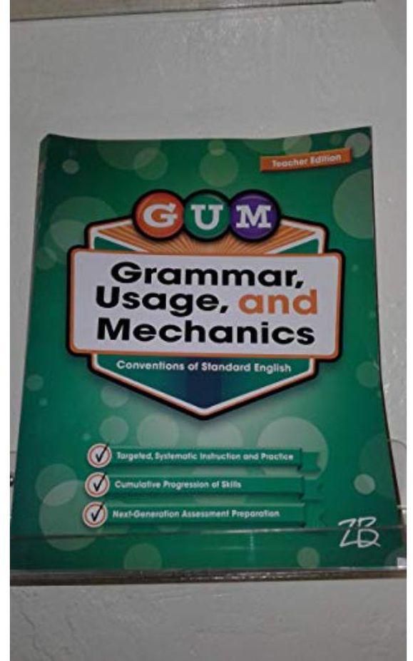 Grammar Usage and Mechanics Ed 1