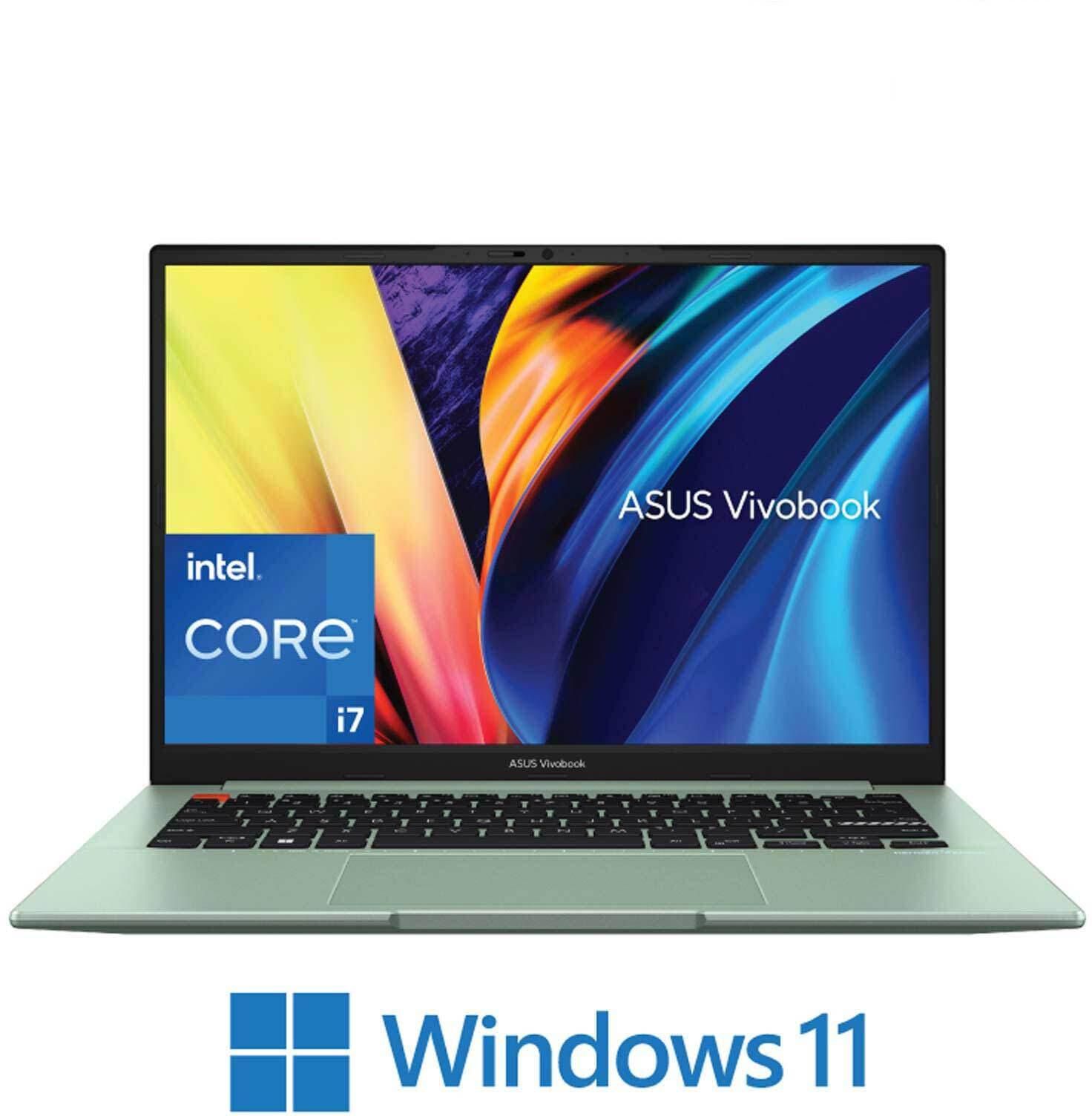 Asus Vivobook S14 K3402ZA Laptop - Intel Core i7-12700H - 512GB SSD - 16GB RAM - 14-inch - Intel Iris Xe Graphics - Windows 11 - Mint Green