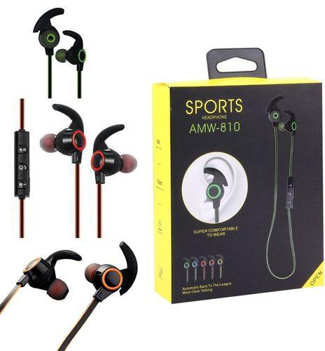 Generic Sport Pace Wireless Bluetooth Earbuds AMW-810- Green
