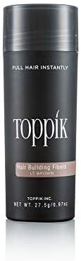 Toppik Hair Building Fibers For Men & Women To Conceal Thinning Hair Instantly - Light Brown 27.5G