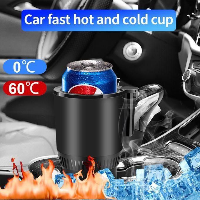 Warmer Cooler Smart Car Cup Car Heating Cooling Cup 2-in-1 Car Office Cup Mug Holder Cooling Beverage Travel Drinks Cans