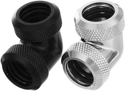 Generic OD 14mm Rigid Tube Fittings 90 Degree Hard Tube Compression Fittings Connectors For Water Cooling
