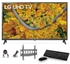 LG UHD 4K TV 55 Inch UP75 Series 4K Active HDR WebOS Smart AI ThinQ 55UP7500PVG