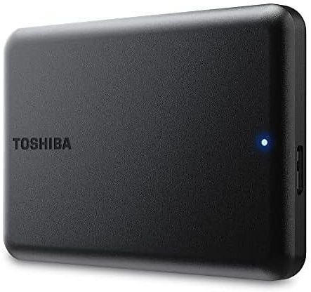 توشيبا قرص صلب خارجي محمول 2.5 انش من كانفيو بارتنر بسعة 1 تيرابايت ومنفذ USB 3.2 الجيل الاول متوافق مع ماك وويندوز ويعمل بمنفذ USB
