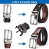 Men's Belt, KASTWAVE Reversible Leather Belt, Mens Belt Full Grain Genuine Leather Belts, 1 3/8" For Mens Dress Casual Golf Pants Shirts