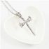 Cross Pendant With Necklace-Silver