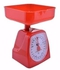 Portable Analog Kitchen Scale - Red