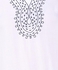 White Embroidered Kaftan Top