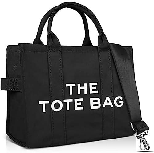 The Tote Bag for Women Crossbody Canvas Tote Bag Traveler Handbag Zipper Canvas Tote Bag with Zipper Shoulder for Office, Travel, School