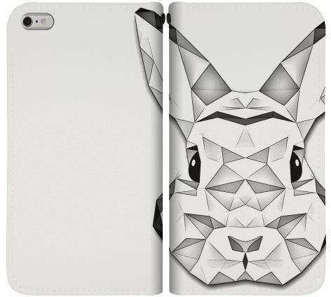 Stylizedd Apple iPhone 6 Premium Flip case cover - Poly Bunny