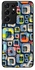 Protective Case Cover For Samsung Galaxy S21 Ultra 5G Abstract Design Multicolour
