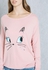 Embellished Cat Batwing Sweater