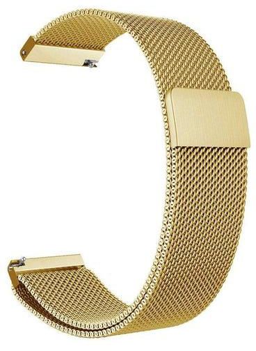 Gear S3 Frontier - Classic Watch Band, 22Mm Milanese Loop Adjustable Stainless Steel Replacement Strap Bands Gold