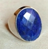 Sherif Gemstones Top Quality Genuine Sapphire Gemstone Silver Ring