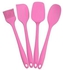 Silicone Cooking Utensils Set of 4 (Spoon+Spatula+Dustpan+Brush) High Quality Heat Resistant and Non-Stick Silicone Cooking Utensils for Kitchen Cooking Baking Mixing