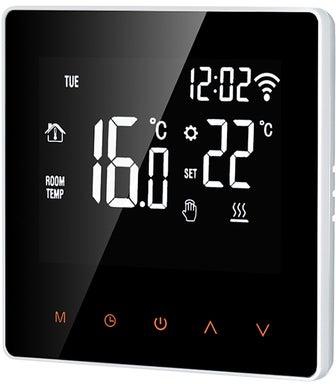 Wi-Fi Smart LCD Display Touch Screen Week Programmable Electric Floor Heating Thermostat White