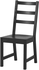 NORDVIKEN / NORDVIKEN Table and 2 chairs - black/black 74/104x74 cm